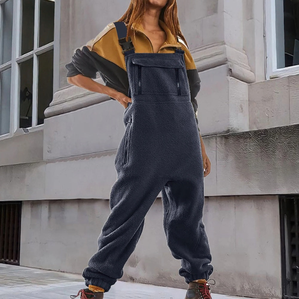 Lanamarie | Verstellbarer Cord-Fleece-Jumpsuit