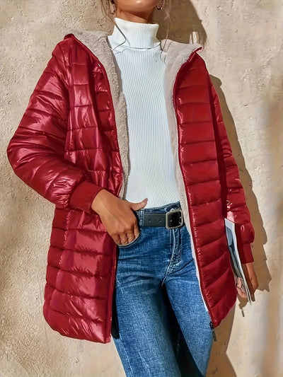 Fabiola® | Lange lässige Wolljacke