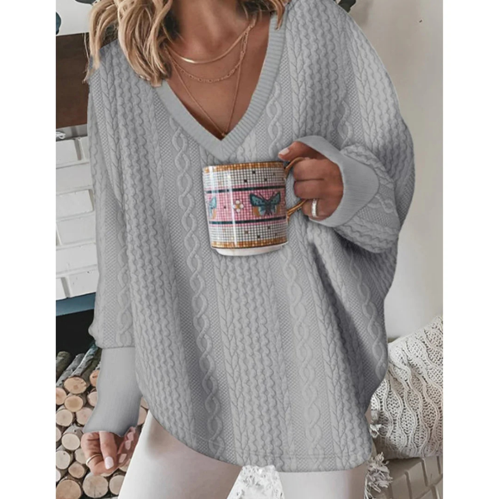 Baetrice – Klassischer V-Ausschnitt-Pullover