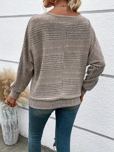 Lässiger Pullover mit Fledermausärmeln für Damen