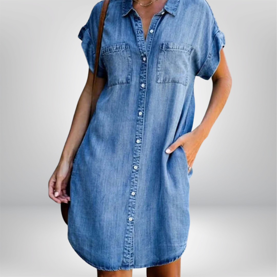 Carina - Entspanntes Denim-Kleid