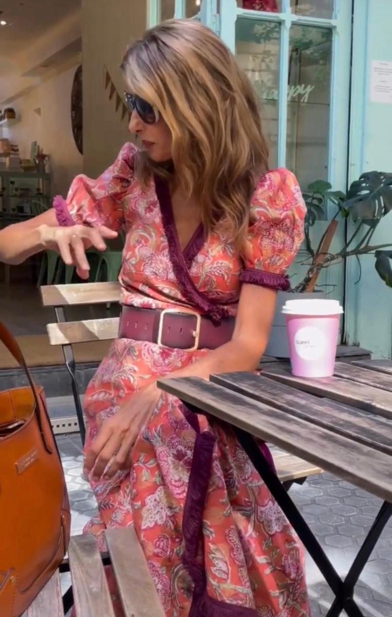 Romina | Elegantes rosa Maxikleid