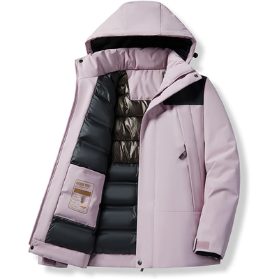 Skijacke mit Kapuze und Taschen | Winterjacke