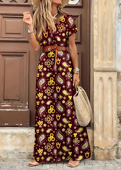 Vera - Elegantes Bohemian Maxikleid