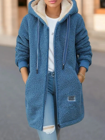 Beatriz® | Stylische und warme Sherpa-Jacke mit Kapuze und Reißverschluss