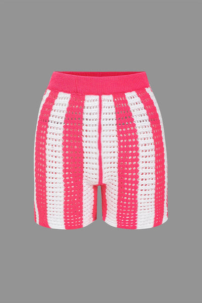 Noemi | Stylisches Häkel-Zweiteiler-Set mit Streifenmuster