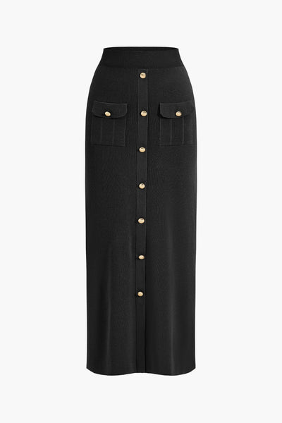 Aviana | Strick-Set mit Blazer und Rock