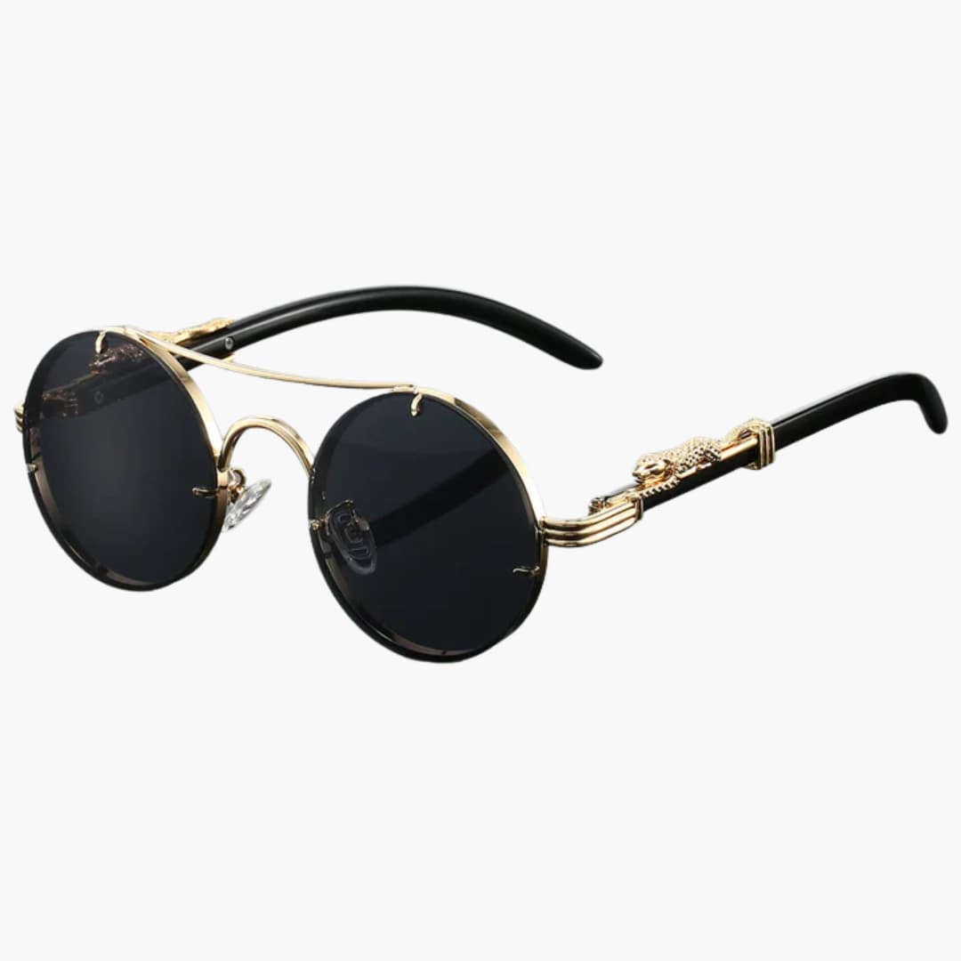 Damen Sonnenbrille mit Rundgläsern und UV-Schutz für alle Jahreszeiten