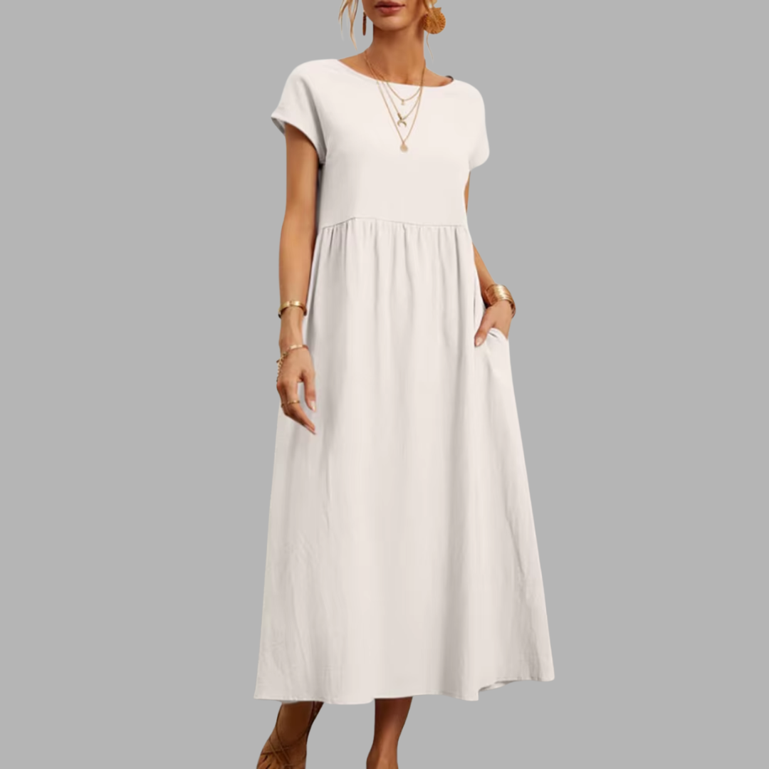 Frieda | Elegantes Maxikleid mit Sommerkomfort