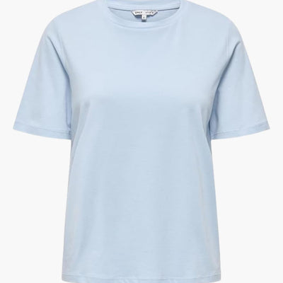 Damen T-Shirt mit Rundhalsausschnitt und kurzen Ärmeln