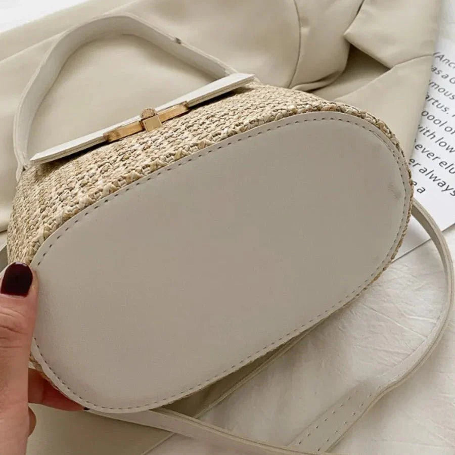 Große Strandtasche aus veganem Leder – Handgefertigt & Stilvoll