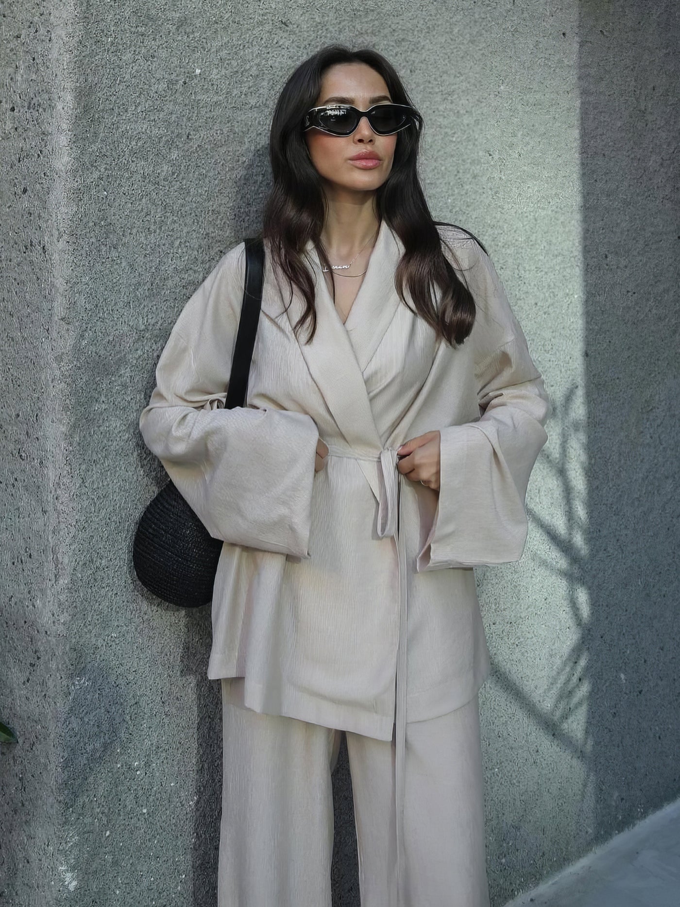 Gabriela® | Leinen-Kimono-Set