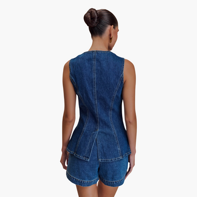 Denim Koordinationsset für Damen - Zweiteiliges Jeans Outfit