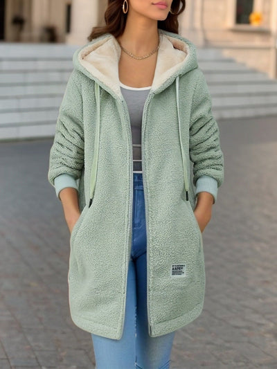 Beatriz® | Stylische und warme Sherpa-Jacke mit Kapuze und Reißverschluss