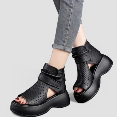 Eden | Vintage-Plateausandalen