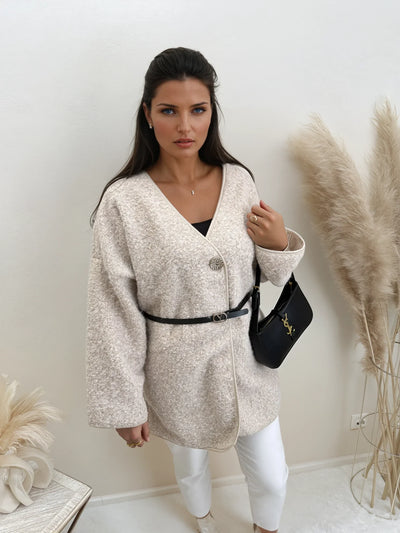 Cardigan mit Gürtel