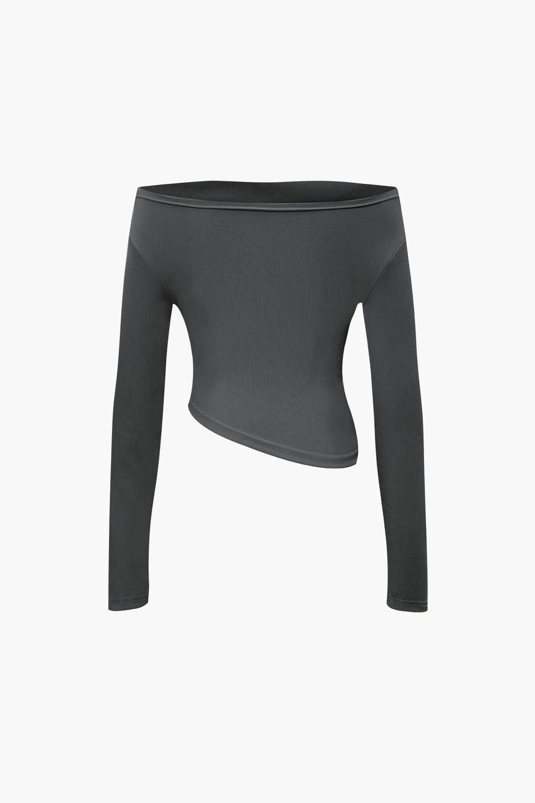 Daniela | Elegantes Zweiteiler-Set mit Asymmetrischem Oberteil & Weiten Hosen