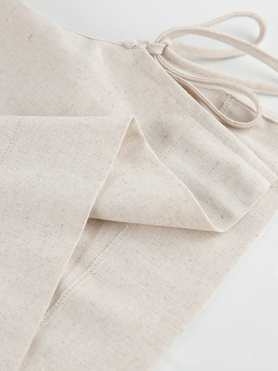 Damen Leinen-Set – Lockerer Schnitt – 2-teiliges Sommer-Outfit