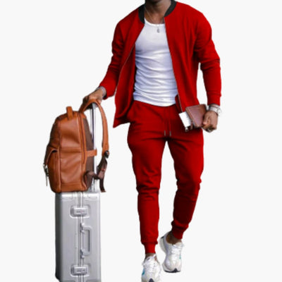 Herren Freizeitanzug mit Reißverschlussjacke und Jogginghose