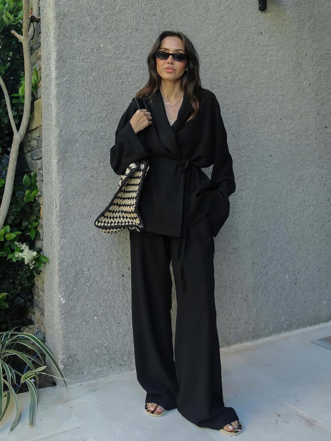 Gabriela® | Leinen-Kimono-Set