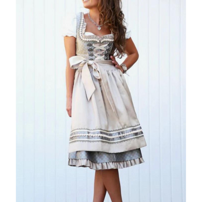 Damen Elegante Oktoberfest Dirndl Kleid
