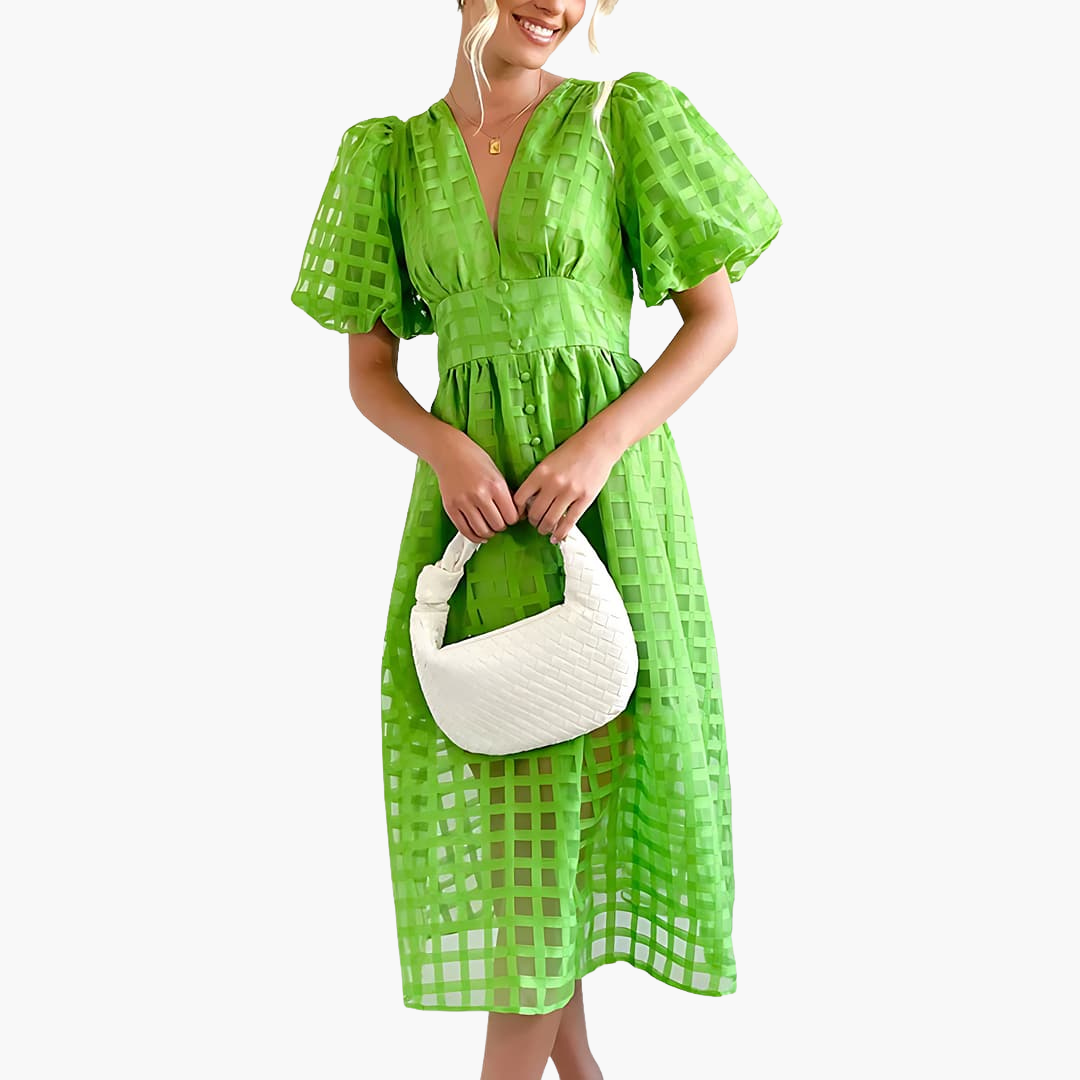 Elegantes Midikleid für Damen - Sommerliches Chic-Kleid