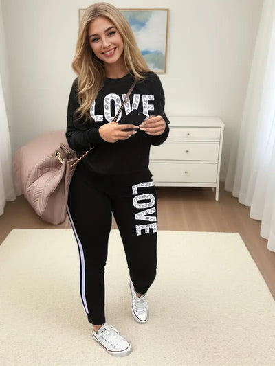 Francisca® | Zweiteiliges Sportset mit Love-Print