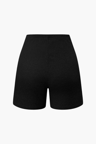 Athena | Elegantes Zweiteiler-Set mit Bustier-Top & Shorts