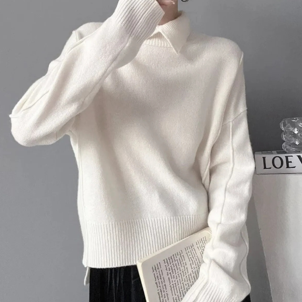 Kayla - eleganter gehäkelter pullover für frauen