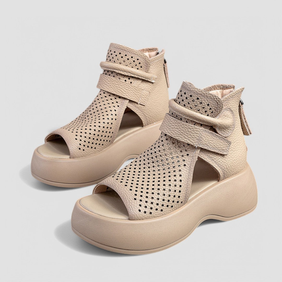 Eden | Vintage-Plateausandalen