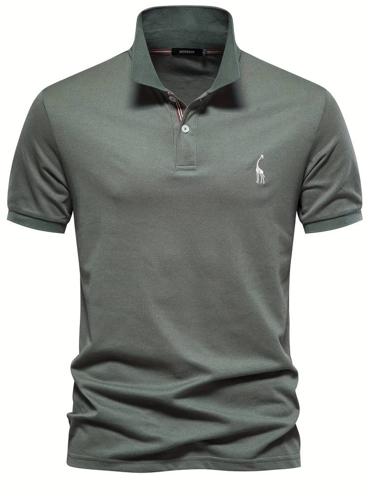 Noah | Slim Fit Klassisches Poloshirt mit sportlichem Kragen-Detail
