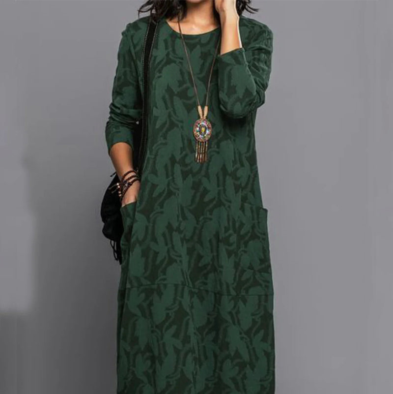 Sarafina | Langes Kleid mit Muster