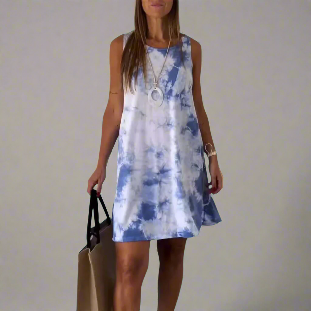Welflinde | Stylisches Minikleid im angesagten Tie-Dye-Design