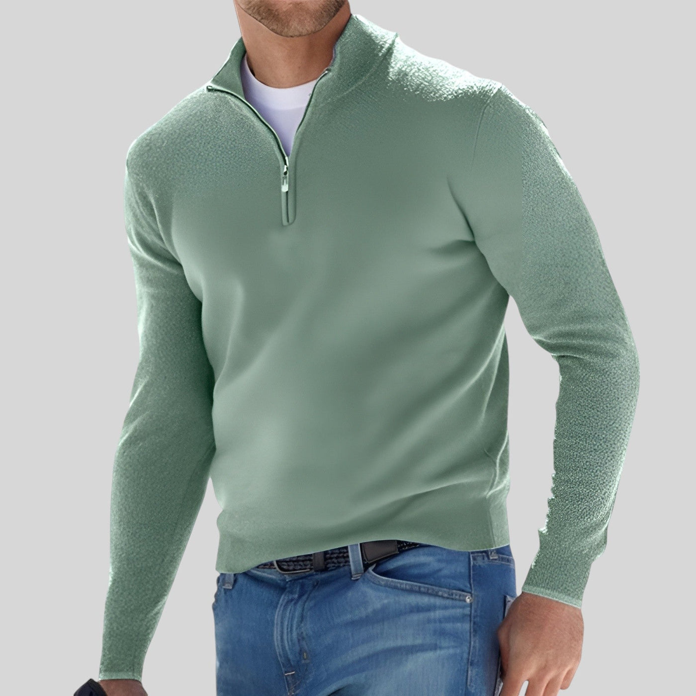 Steven | Warmer Winterpullover mit Reißverschluss