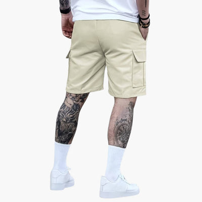 Herren Sommer Cargo Shorts mit Taschen und Kordelzugbund