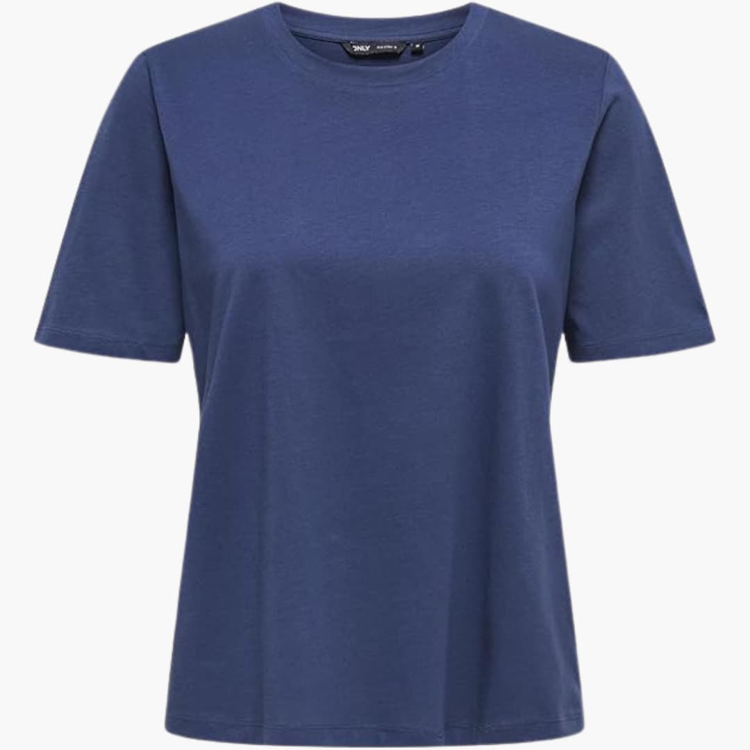 Damen T-Shirt mit Rundhals und kurzen Ärmeln aus Leichtstoff