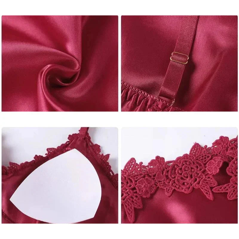 Audrey - 5 Teiliges Satin Set