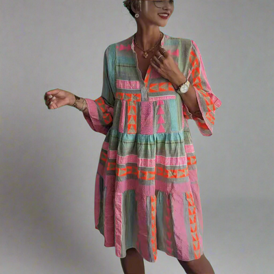 Britta | Baumwoll-Leinen Sommerkleid