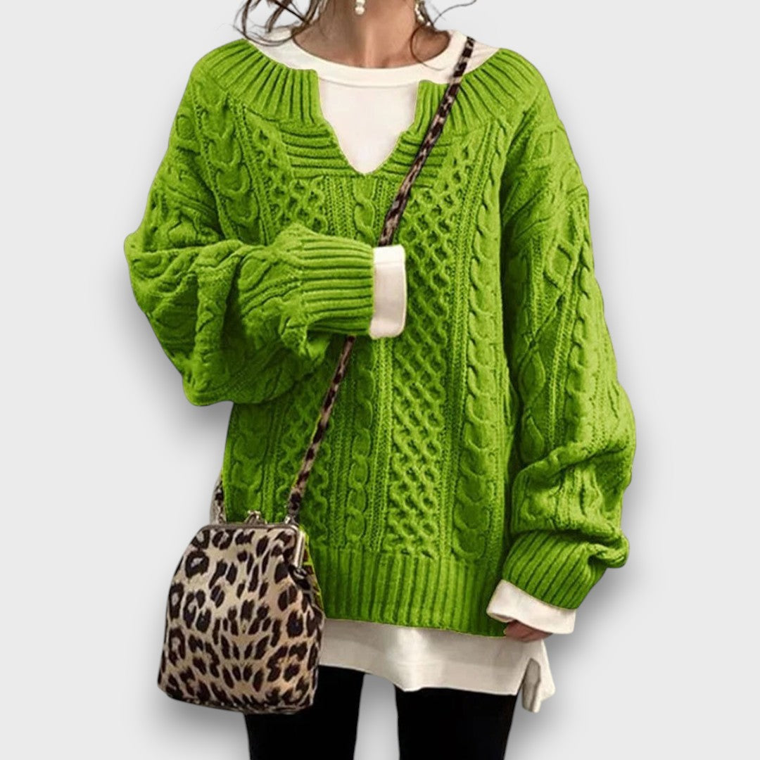 Marielle – Strickpullover mit V-Ausschnitt