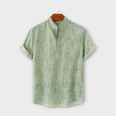 Joryan - MODISCHES HERRENHEMD MIT BLUMENDESIGN – SOMMER IN SEINER STILVOLLEN FORM