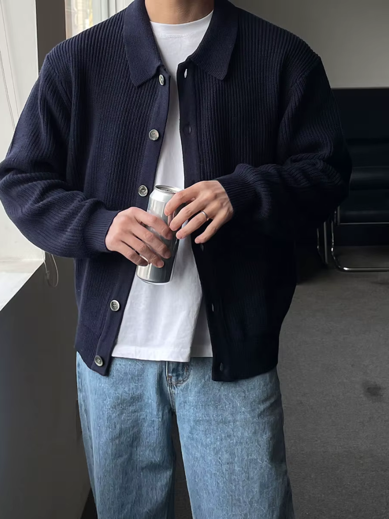 RAYDEN – DER SLIM-FIT-CARDIGAN IM STREETWEAR-LOOK FÜR MODERNE MÄNNER