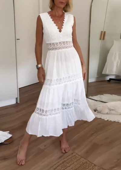 Lynn - Sommerkleid mit stilvollem Spitzenbesatz