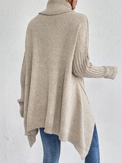 BRIGITTE – LANGER ROLLKRAGENPULLOVER