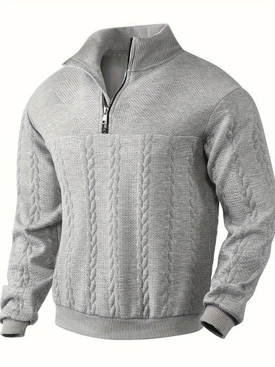 Warmer gestrickter herrenpullover aus wolle für den winter