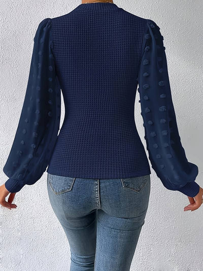 Langärmeliges Stricktop für Damen