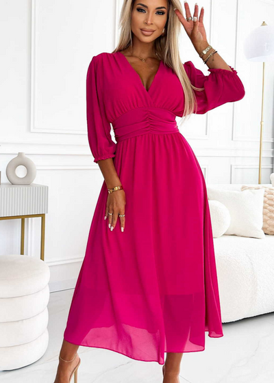 Gaby - Leichtes, seidiges Chiffonkleid