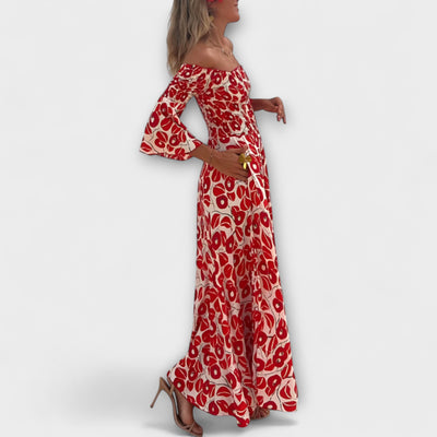 Bellira – Off-Shoulder Kleid mit floraler Leichtigkeit