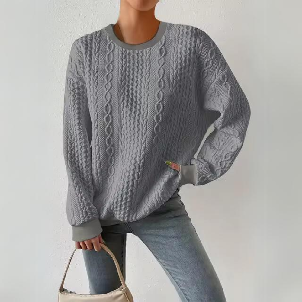 Juana® | Lässiges Sweatshirt mit rundem Ausschnitt
