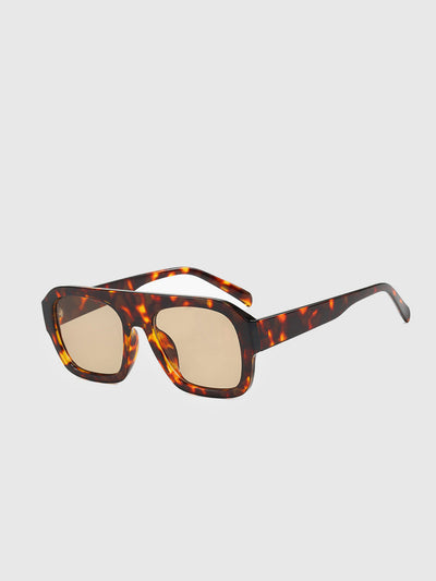Leopard Print Sonnenbrille – Oversize UV400 Modische Shades
