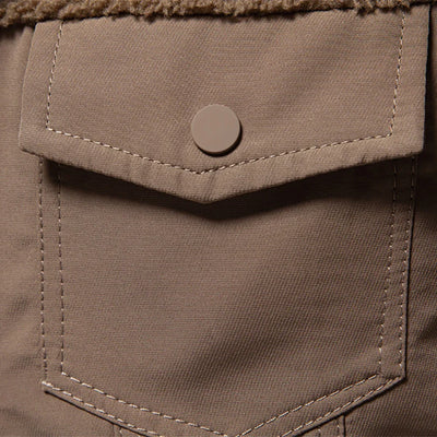 Warme Herren Sherpa Jacke